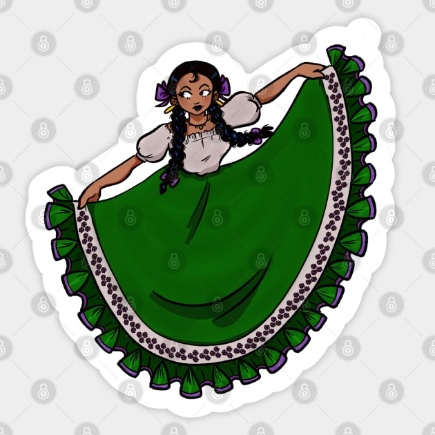 La Mexicana Bailando / The Mexican Woman Dances Sticker by The.Pretty.Latina